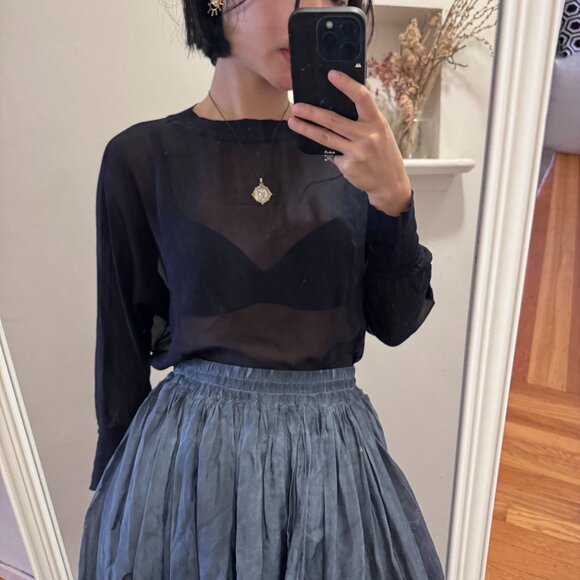 Handmade Oxidized Silver Coin Pendant Necklace - Picture 7 of 8